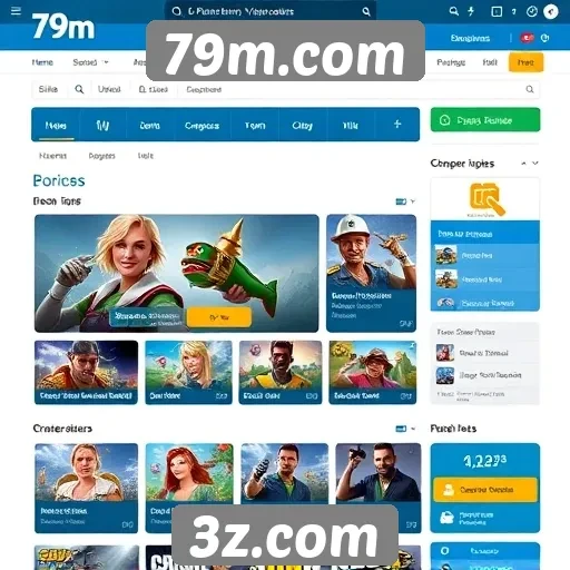 Análise da interface de usuário do 79m.com